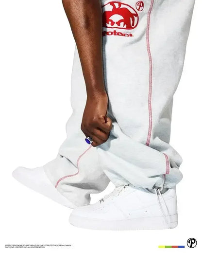 PROTECT Sweatpants Harajuku Hip Hop Letter Embroidery Streetwear Men Women Waist Drawstr Jogging Trousers Y2K Pants Casual Pants