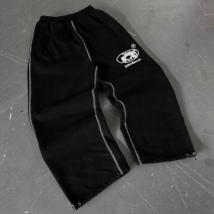 PROTECT Sweatpants Harajuku Hip Hop Letter Embroidery Streetwear Men Women Waist Drawstr Jogging Trousers Y2K Pants Casual Pants