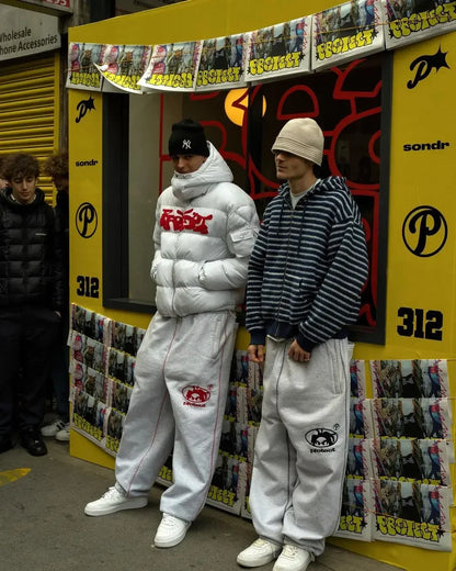 PROTECT Sweatpants Harajuku Hip Hop Letter Embroidery Streetwear Men Women Waist Drawstr Jogging Trousers Y2K Pants Casual Pants