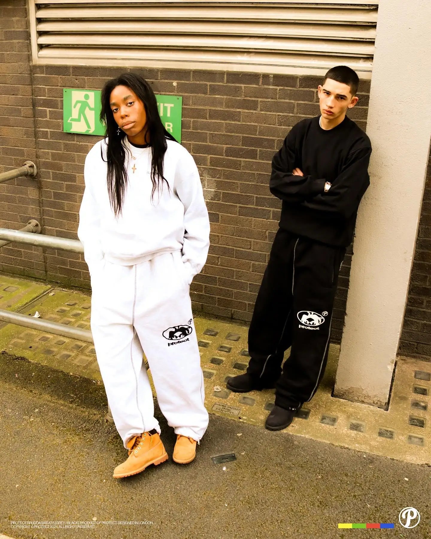 PROTECT Sweatpants Harajuku Hip Hop Letter Embroidery Streetwear Men Women Waist Drawstr Jogging Trousers Y2K Pants Casual Pants